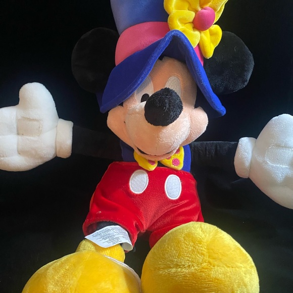 RARE HTF Mickey Mouse Stuffed Animal Plush poseab arms T28 - Picture 4 of 9